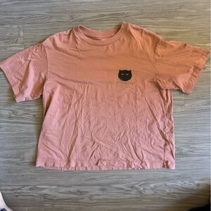 Uniqlo Dusty Rose Boxy Short Sleeve Tee